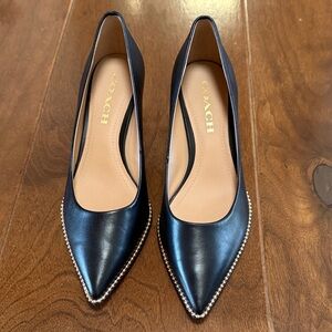 Coach Black Pointed Toe Heels